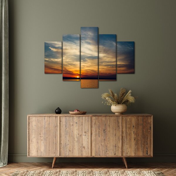 Tablou cu apus de soare (150x105 cm)