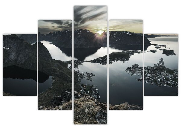 Tablou - Munții norvegieni (150x105 cm)