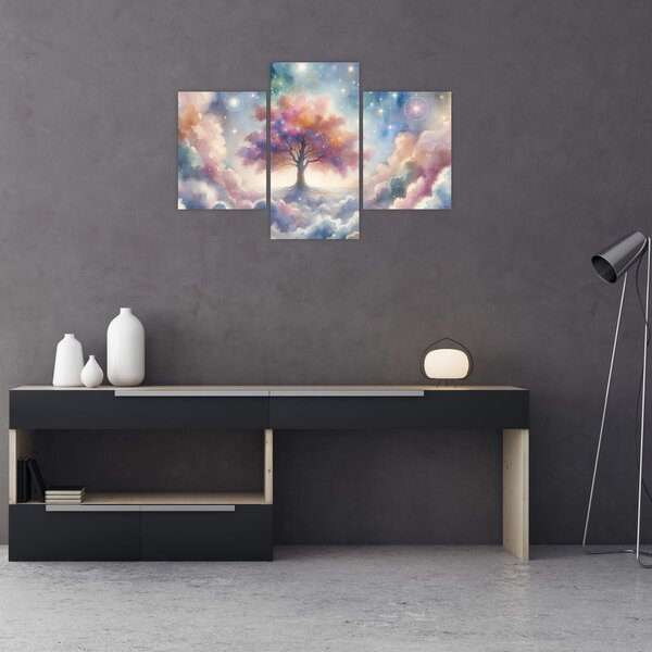 Tablou – Arborele vieții printre nori (90x60 cm)