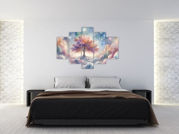 Tablou – Arborele vieții printre nori (150x105 cm)
