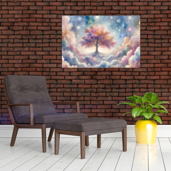 Tablou – Arborele vieții printre nori (90x60 cm)