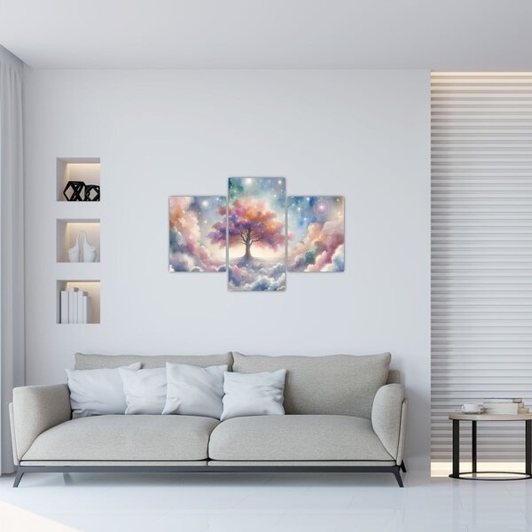 Tablou – Arborele vieții printre nori (90x60 cm)