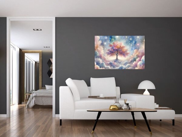 Tablou – Arborele vieții printre nori (90x60 cm)