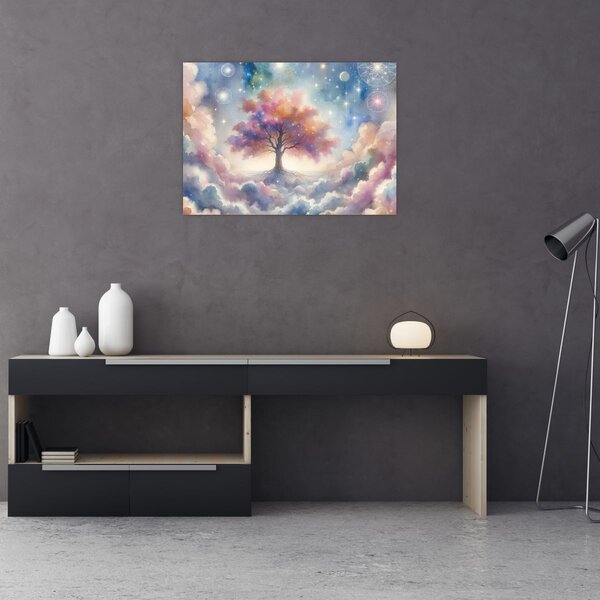 Tablou – Arborele vieții printre nori (70x50 cm)