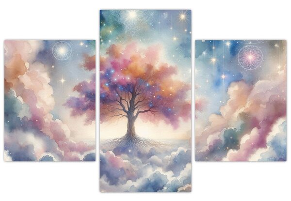 Tablou – Arborele vieții printre nori (90x60 cm)