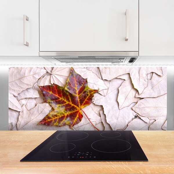 Panou sticla bucatarie Frunze Floral Multi