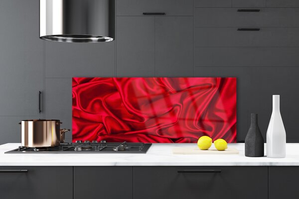 Panou sticla bucatarie Cashmere Art Red