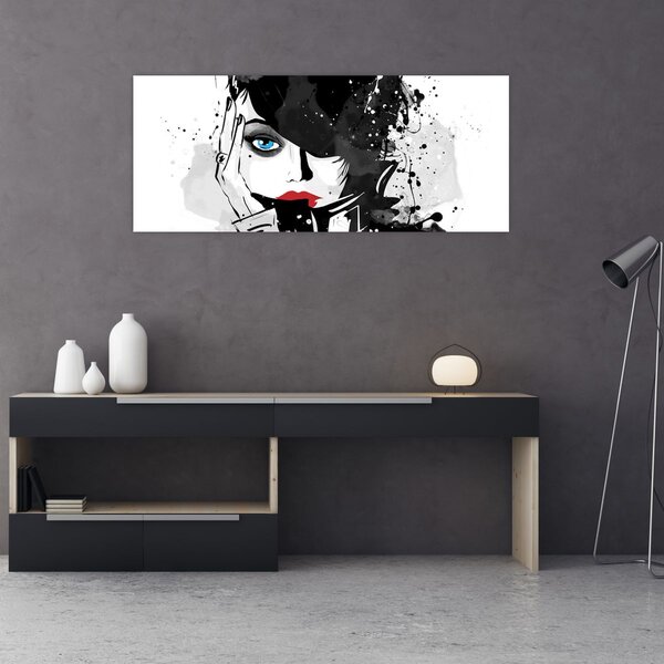 Tablou - Femeia misterioasă (120x50 cm)