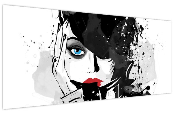 Tablou - Femeia misterioasă (120x50 cm)