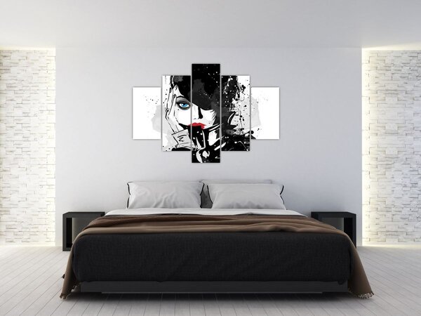 Tablou - Femeia misterioasă (150x105 cm)
