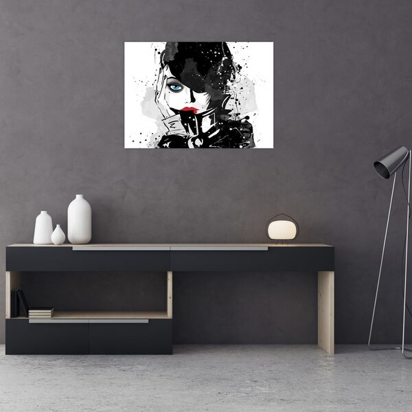 Tablou - Femeia misterioasă (70x50 cm)