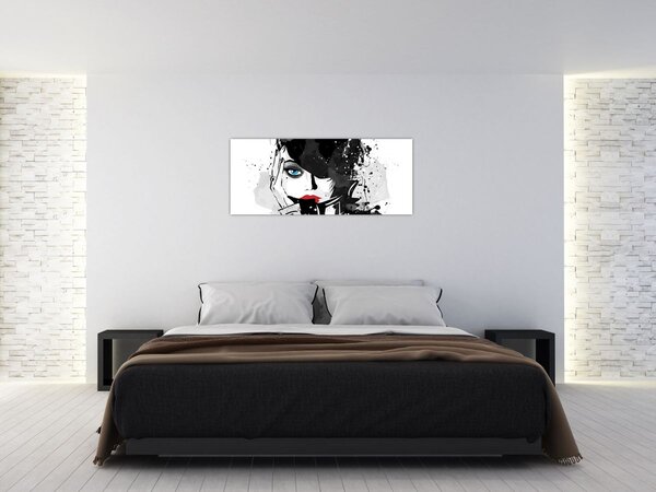 Tablou - Femeia misterioasă (120x50 cm)