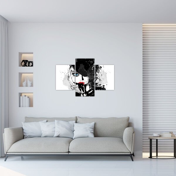 Tablou - Femeia misterioasă (90x60 cm)