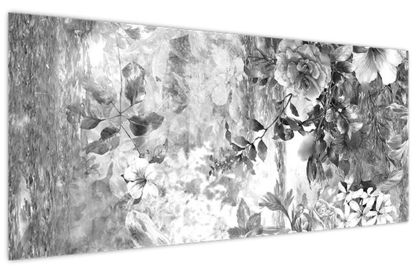 Tablou - Grădină romantică (120x50 cm)