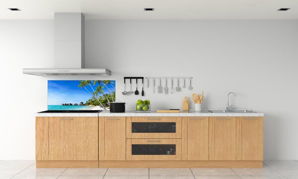 Panou sticlă decorativa bucătărie Maldive