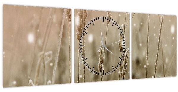 Tablou - Pajiște armonioasă (cu ceas) (90x30 cm)
