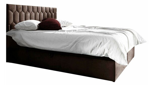 Pat boxspring Pons IIIBoxspring, Dublu, Maro, 180x200, Tapiterie, Somiera patSomiera pat, 18x21x10cm