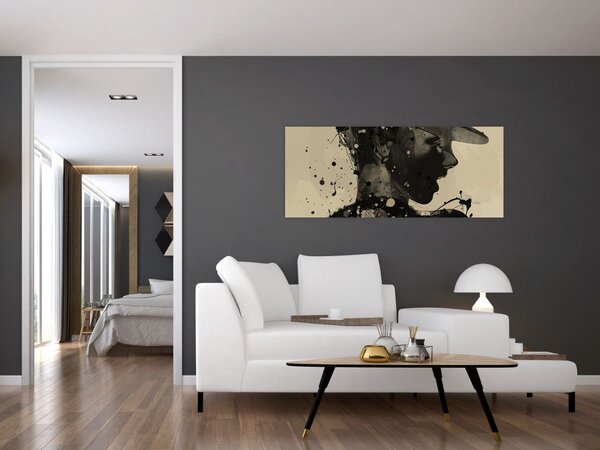 Tablou - Femeie de jazz (120x50 cm)