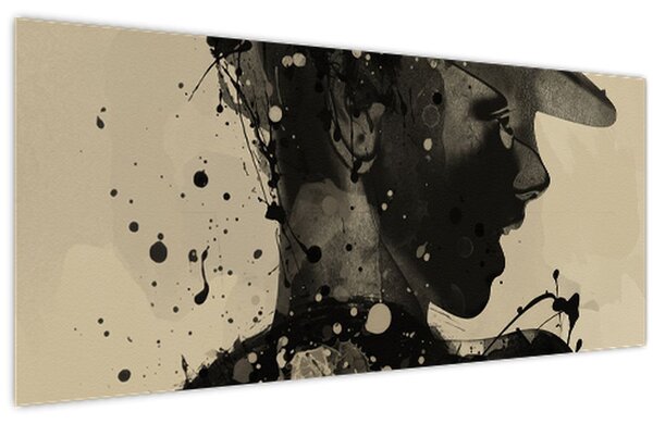 Tablou - Femeie de jazz (120x50 cm)