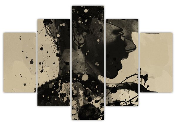 Tablou - Femeie de jazz (150x105 cm)