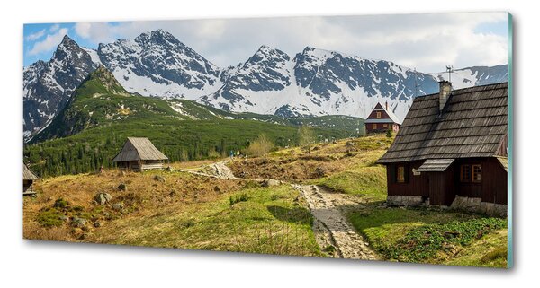 Sticlă printata bucătărie Hale Tatry