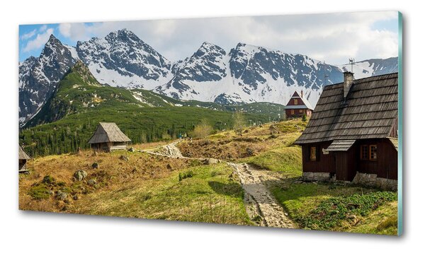Sticlă printata bucătărie Hale Tatry