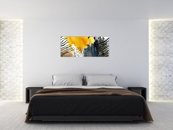 Tablou - Acuarelă abstractă (120x50 cm)