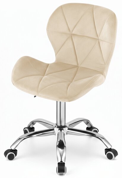 Scaun de birou crem AVOLA VELVET