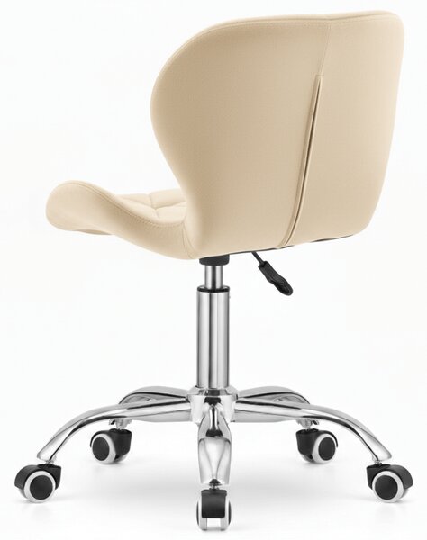 Scaun de birou crem AVOLA VELVET