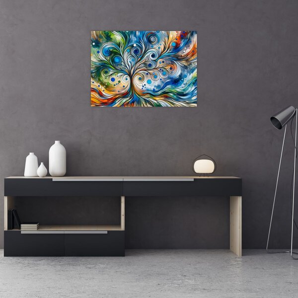 Tablou – Arbore energetic colorat (70x50 cm)