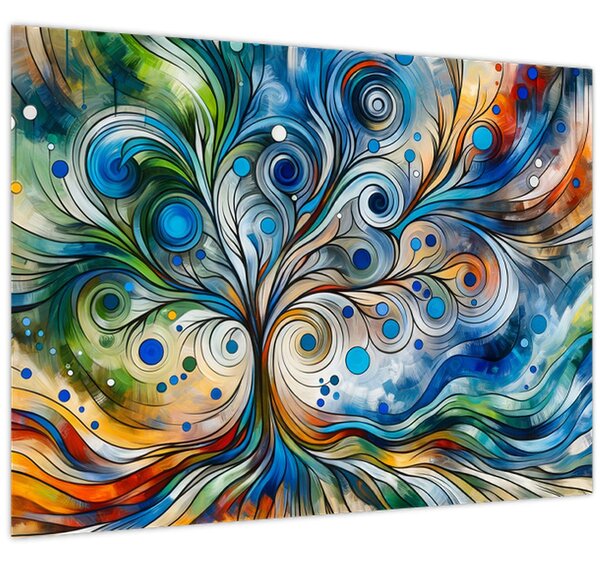 Tablou – Arbore energetic colorat (70x50 cm)
