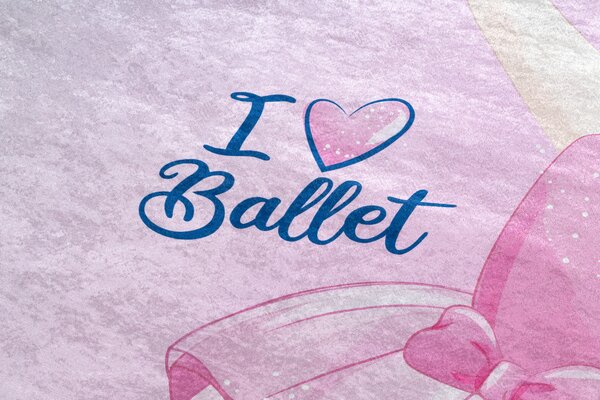 BAMBINO 42830 covor lavabil Balerina pentru copii anti-alunecare - roz