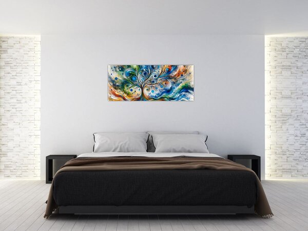 Tablou – Arbore energetic colorat (120x50 cm)