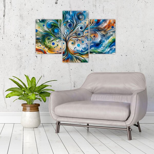Tablou – Arbore energetic colorat (90x60 cm)