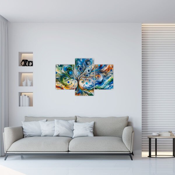 Tablou – Arbore energetic colorat (90x60 cm)