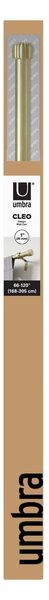 Galerie de perdea auriu mat extensibilă din oțel 168 - 305 cm Cleo – Umbra