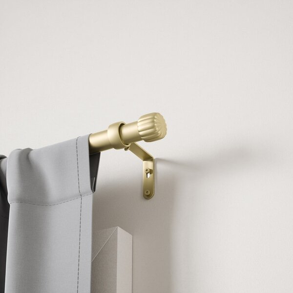 Galerie de perdea auriu mat extensibilă din oțel 168 - 305 cm Cleo – Umbra