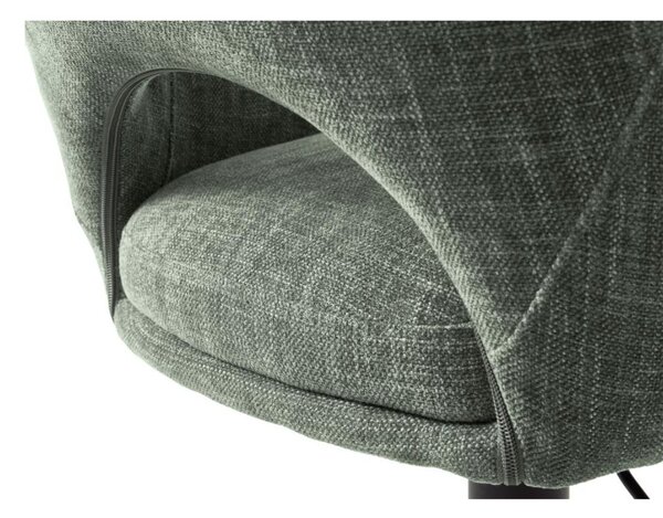 Scaun de bar pivotant Cowley, verde