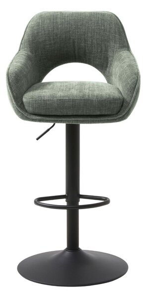 Scaun de bar pivotant Cowley, verde