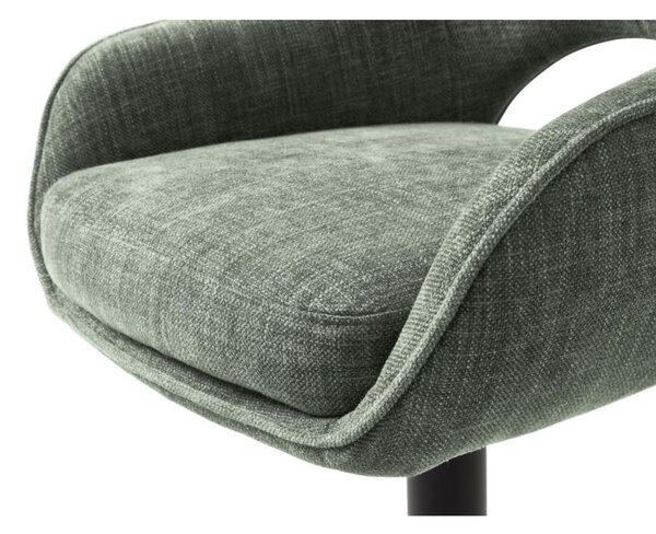 Scaun de bar pivotant Cowley, verde