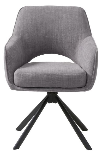 Scaun de dining pivotant Cowley, gri