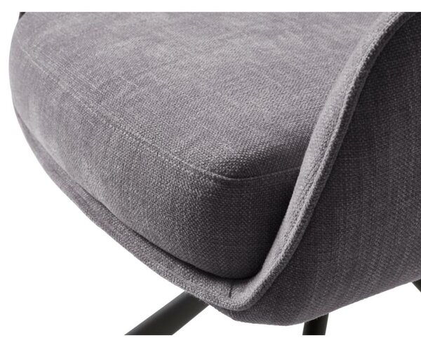 Scaun de dining pivotant Cowley, gri