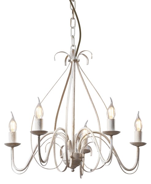 Candelabru clasic crem cu 5 lumini - Giuseppe