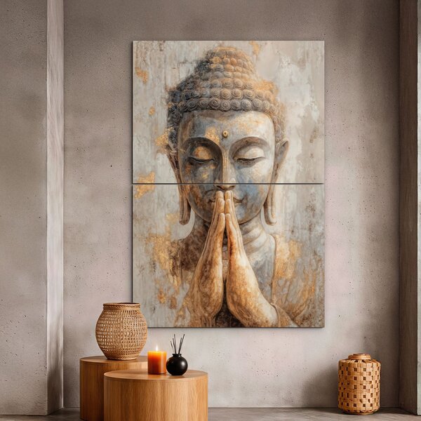 DUBLEZ | Tablou din lemn - Buddha | Imprimare UV premium