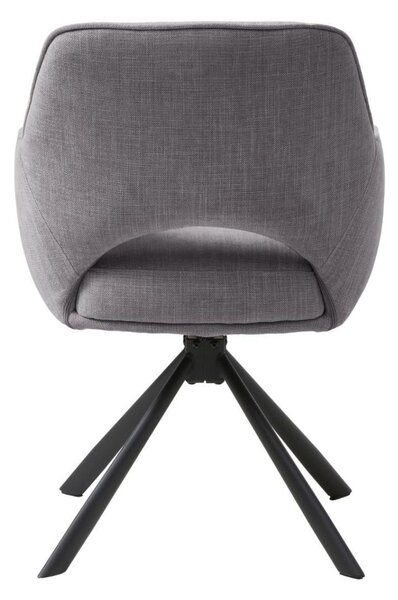 Scaun de dining pivotant Cowley, gri