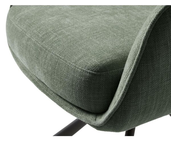 Scaun de dining pivotant Cowley, verde