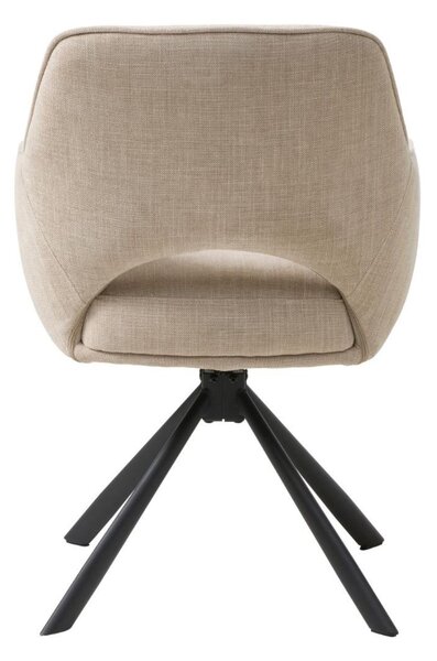 Scaun de dining pivotant Cowley, bej