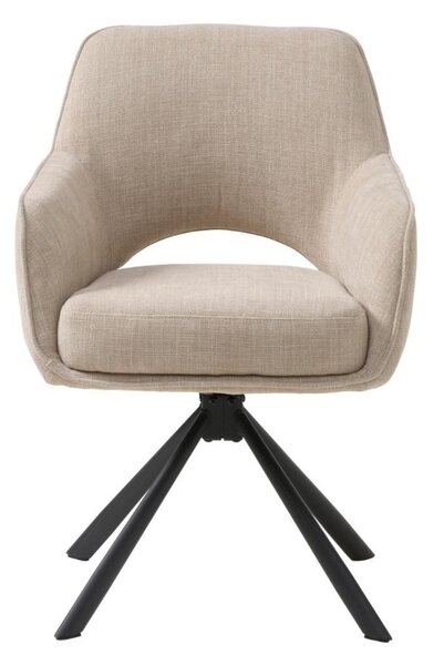 Scaun de dining pivotant Cowley, bej