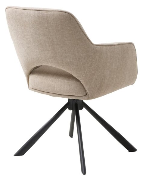 Scaun de dining pivotant Cowley, bej