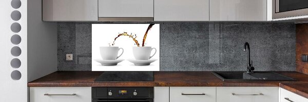 Panou de bucătărie Turnând cafea